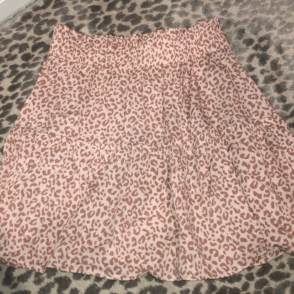Pink Cheetah Skirt